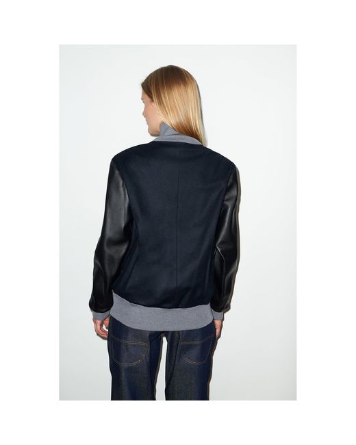 Hegarty Blue Varsity Bomber Jacket