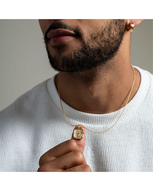 Dower & Hall Metallic Success Talisman Necklace for men