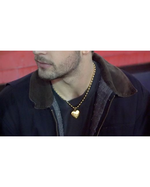 Sccollection Metallic Cara Heart Necklace