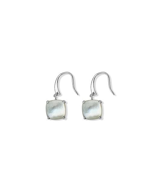 FV Jewellery Metallic La Stele Mother Of Pearl Dome Earrings
