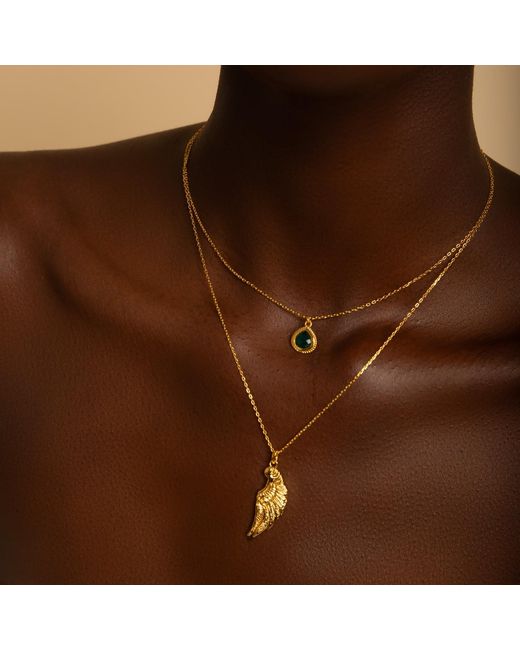 Seven Saints Metallic Archangel Raphael Angel Of Healing Necklace