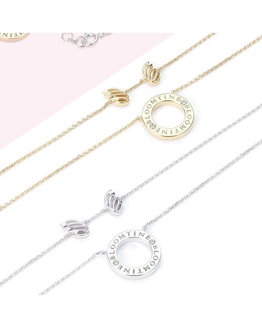BLOOMTINE | Earth Angel HQ Metallic Mini Halo Wings Diamond & Solid Angel Necklace