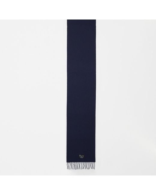 Hegarty Blue Lambswool Scarf for men