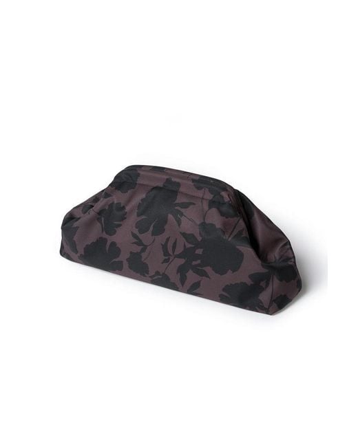 RainSisters Black Floral Clutch Bag