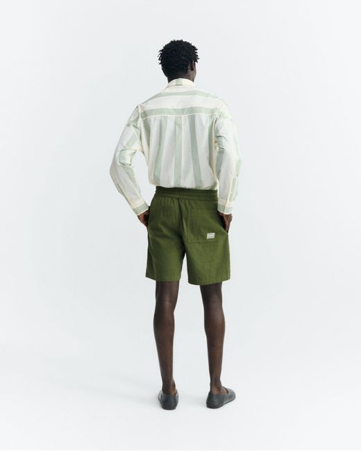 Thinking Mu Green Henry Bermuda Shorts for men