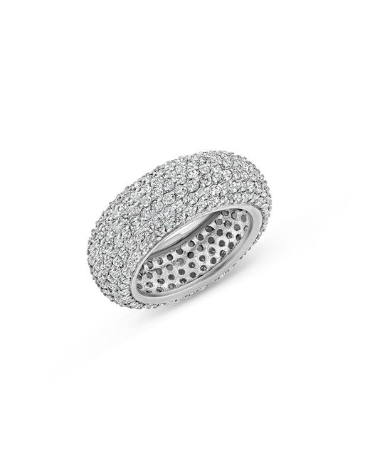 SALLY SKOUFIS White Belief Ring With Made Diamonds