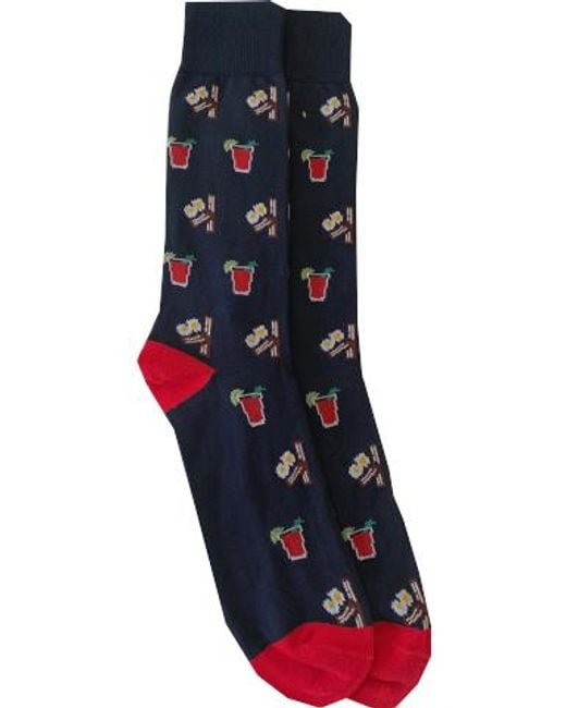 Lazyjack Press Blue Sunday Funday Socks for men