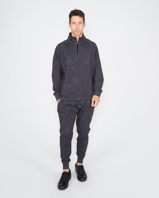 Lords of Harlech Blue Jay Montgat Paisley Jogger Pant for men