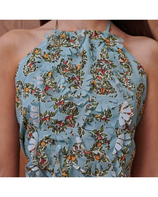 Pecanpepperpelican Green Habanero Pepper Halter Top