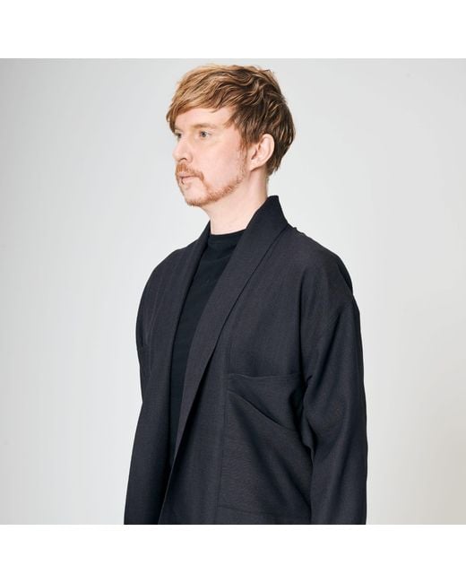 MOE Black Diagonal Bronze Vest Jacket