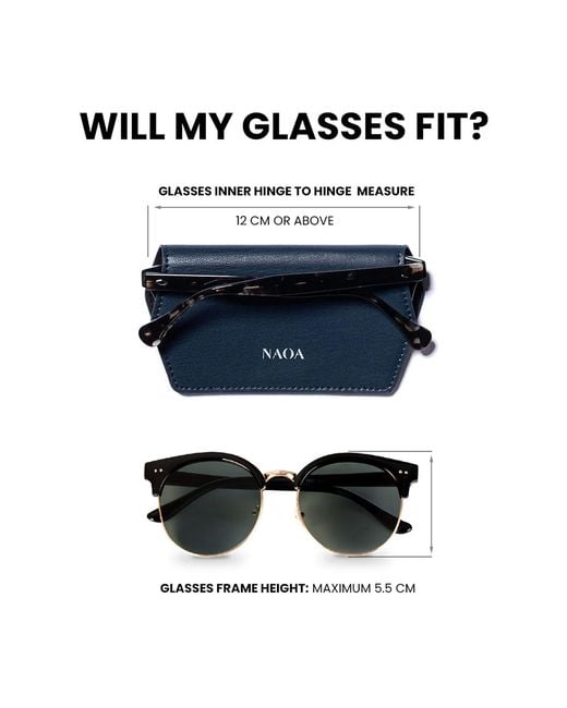 Naoa Blue Two Pack Apple-Leather Slim Glasses Case