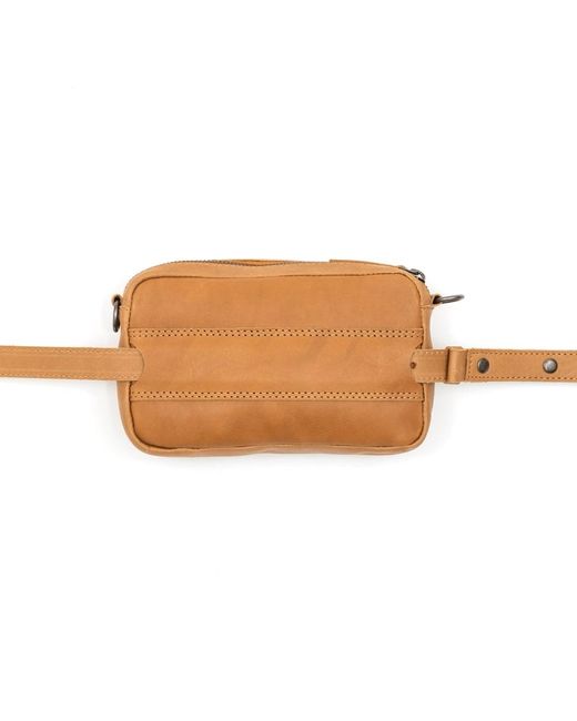 Made Free Brown Neutrals Convertible Camel Belt Bag