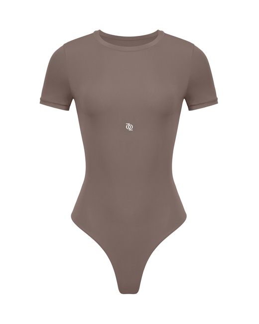 GOD SAVES QUEENS Brown Second Skin T-Shirt Bodysuit Mushroom