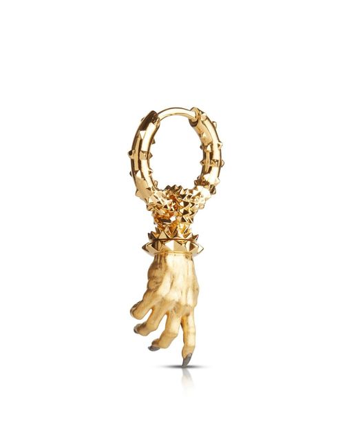 Kasun Metallic Hand Of The Protector Earrings