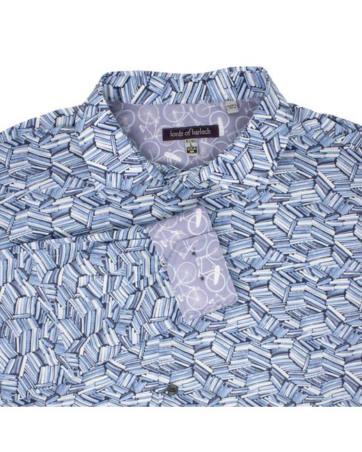 Lords of Harlech Blue Nigel Books Shirt for men