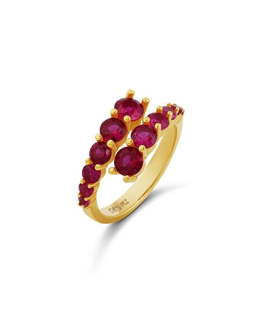 SHYMI Pink Round Coil Ring