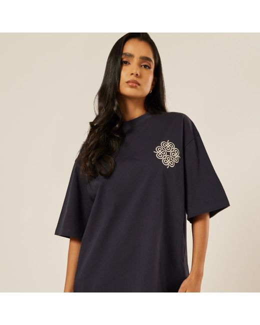 Be Athletica Blue Be The Ace Oversized Tee