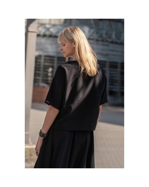 Oh!Zuza Black Echo Oversized T-Shirt