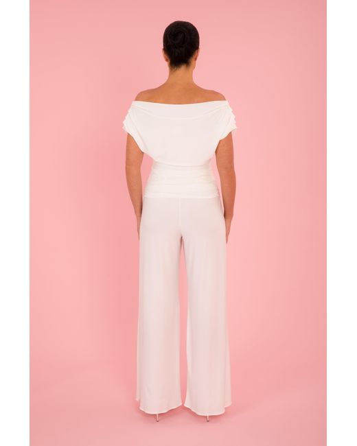 Atom Label White Neutrals Carbon Jumpsuit