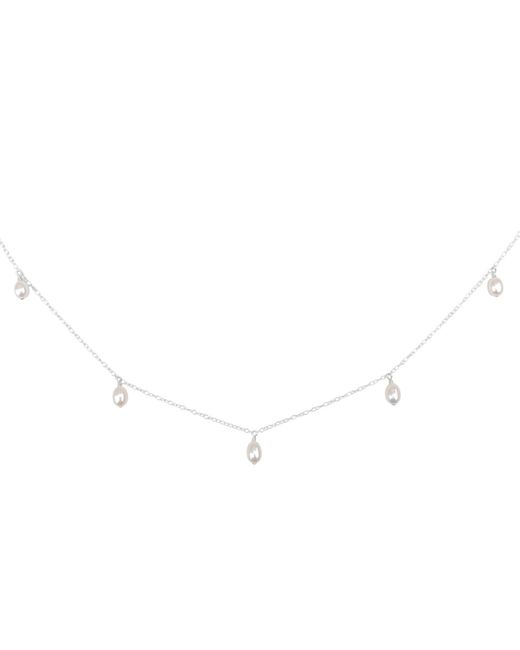 Kiri & Belle White Annalise Five Pearl Sterling Necklace