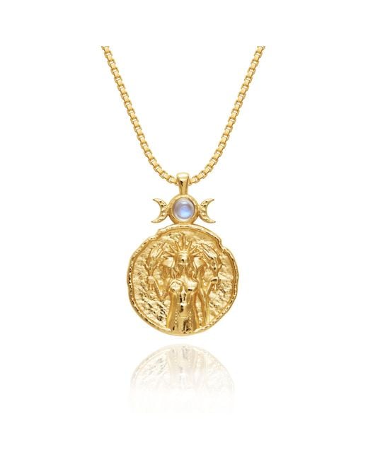 Rani & Co. Metallic Goddess Hecate Necklace