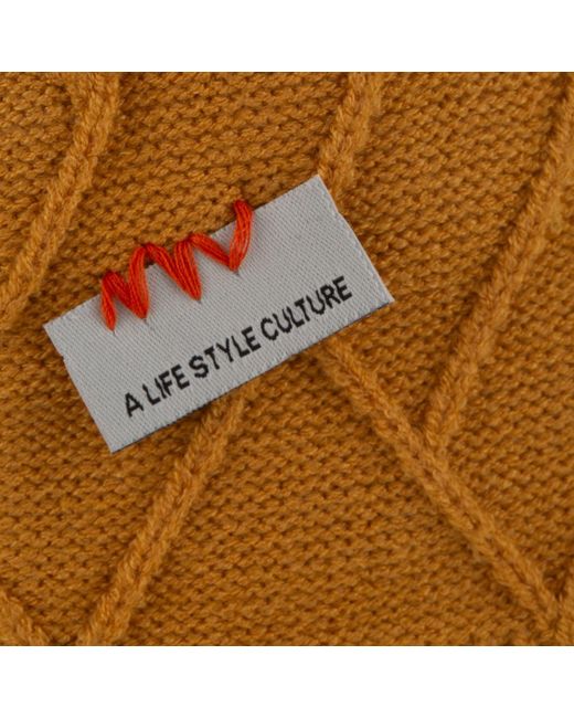 Norbron Orange Bonham Sulphur Beanie for men