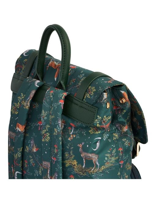 Fable England Green Into The Woods Buckle Backpack Medium