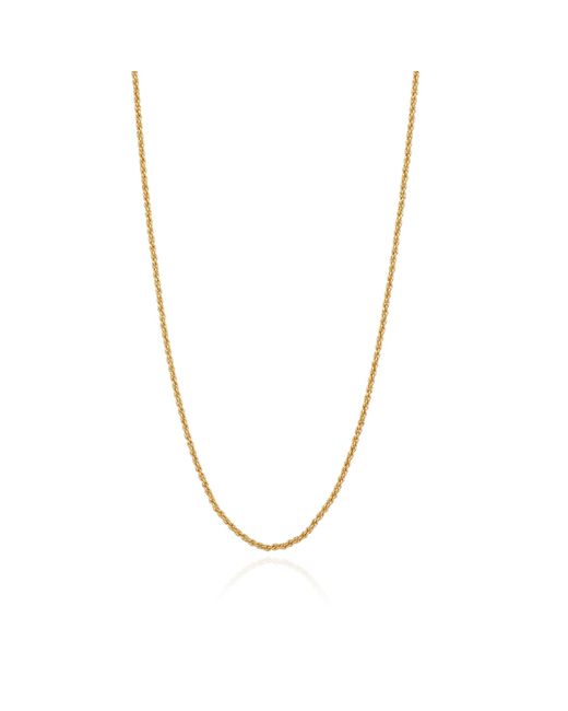 Lila Rasa Metallic Rope Chain Necklace 17"