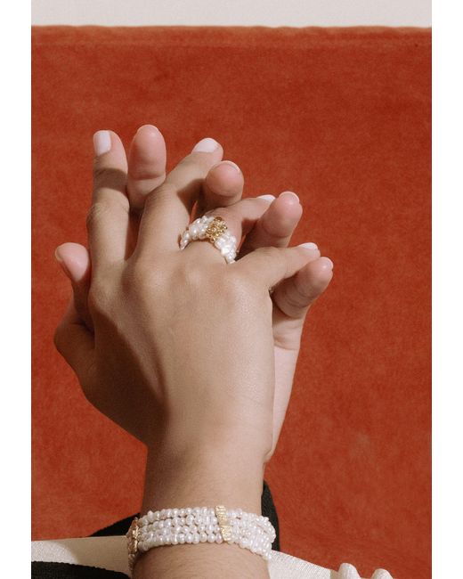 Lavani Jewels White Hana Pearl Ring