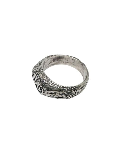 Tg-Jewellery by Tamara Gervasio Metallic Strength & Spirit Signet Ring – Hand-Carved Sterling – One Of A Kind for men
