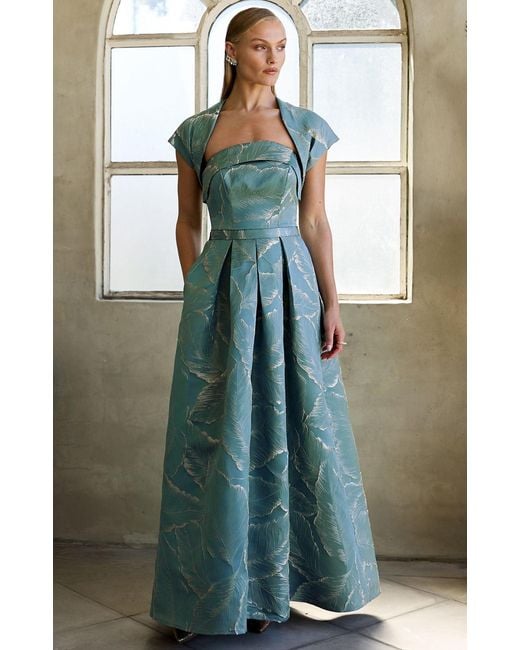 SACHA DRAKE Green Atelier Bolero & Gown Set