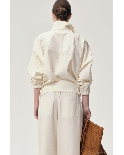 FRONT ROW SHOP Natural Ibiza Jacket Ivory