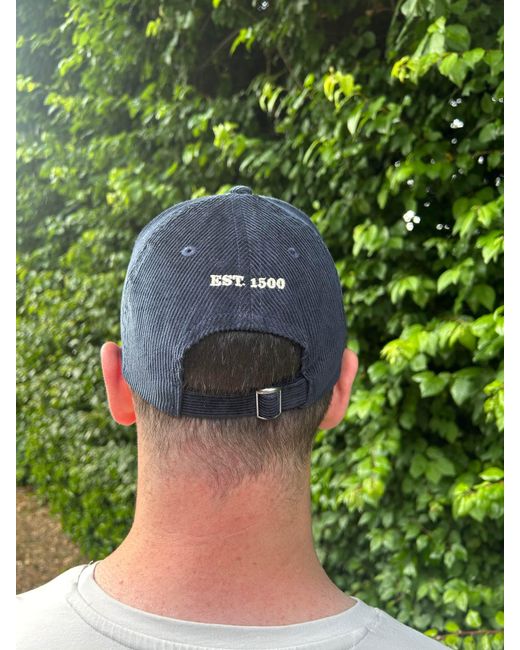Arthur Beale Blue Cord Sailing Cap for men