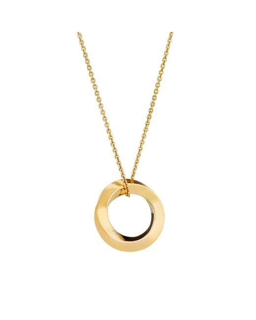 Posh Totty Designs Metallic Gold Plated Forever Circle Necklace