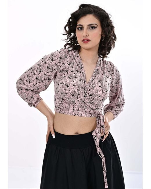 Frock Tales Purple Kenza Wrap Top