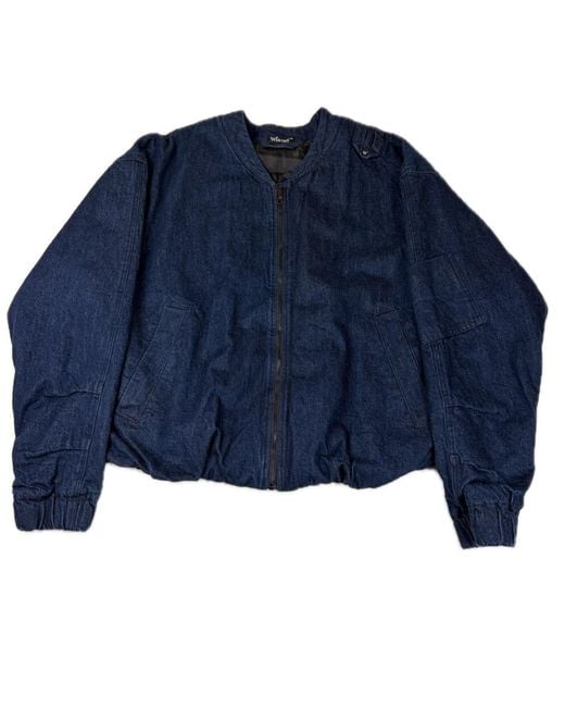 Win Out Blue Balloon Denim Bomber for men