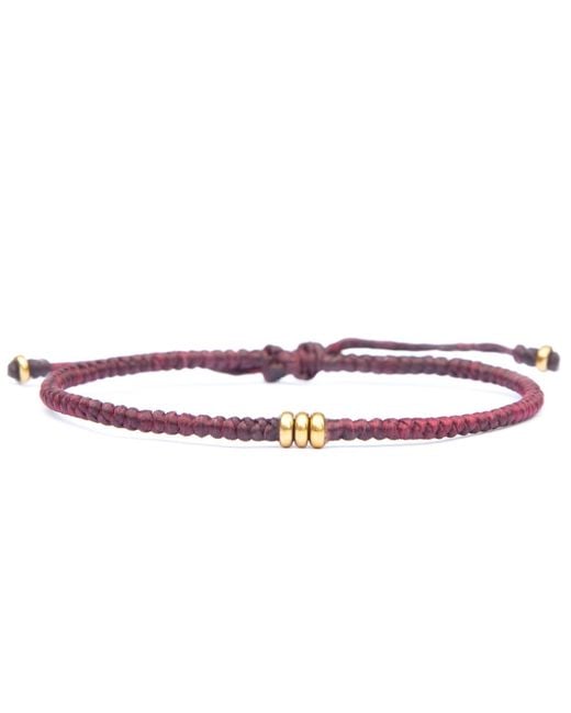 Harbour Uk Purple Soul Brass Brass Rope Bracelet for men