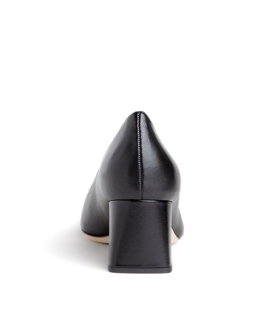 Beautiisoles by Robyn Shreiber Made in Italy Black Corina Comfortable Leather Low Heel Pump Work Or Valentine Evening
