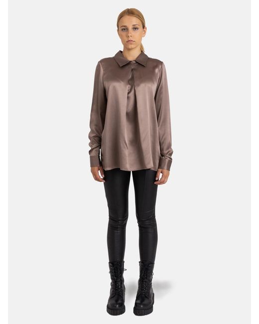 Helene Galwas Brown Neutrals Helga Blouse