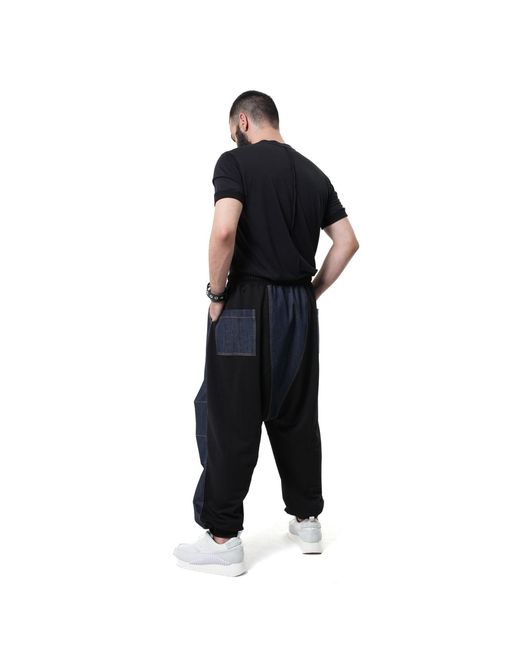 Metamorph Blue Denim Harem Pants for men