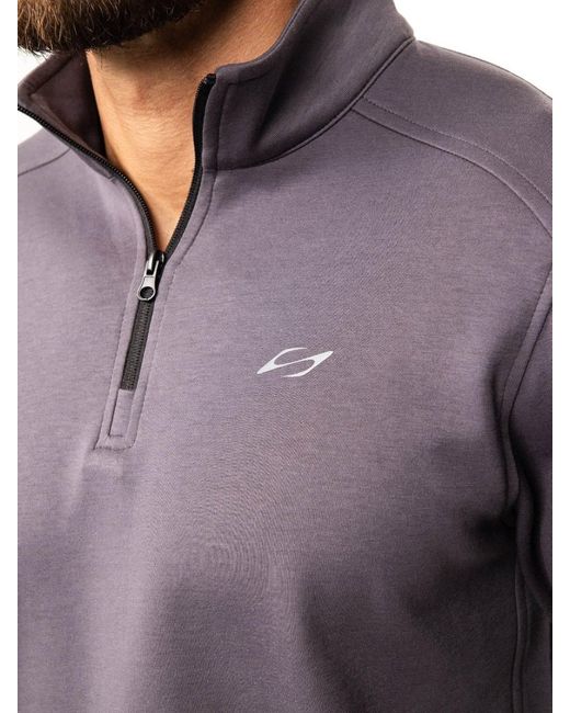 Saved Lab Blue Quarter Zip for men