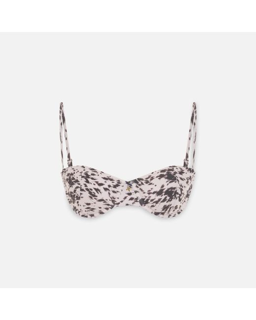 Pcfg Pink The Solar Reflections Balconette Bikini Top