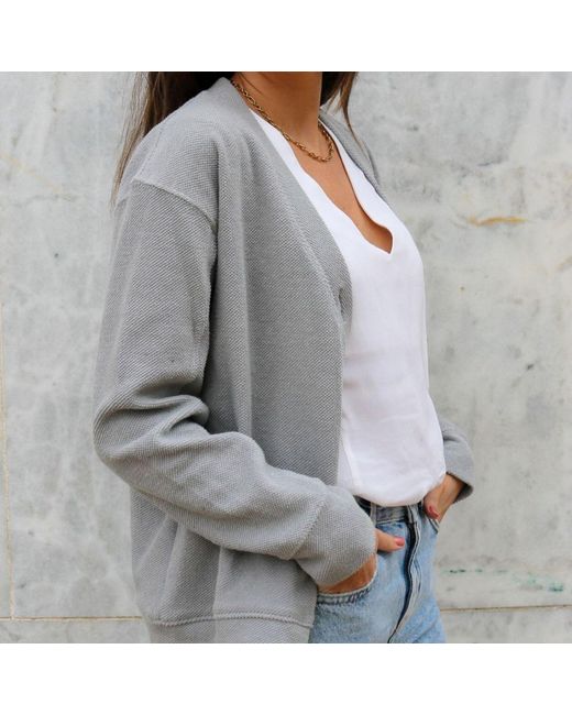 Mimhi Maison Gray Rosie Cardigan