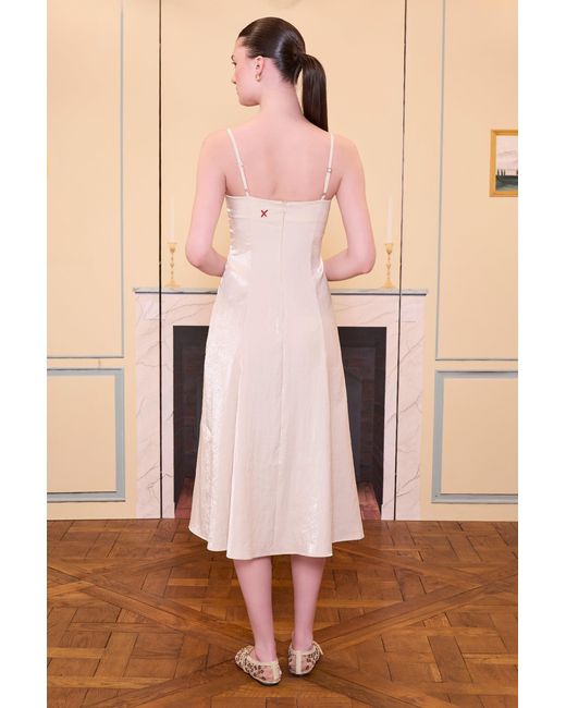 Pcfg Natural Neutrals Daydreamers Strappy Midi Dress