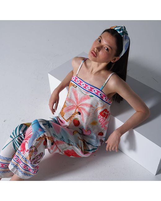 LOVEIST STORE Pink Nancy Linen Feel Camisole Top