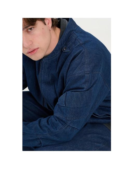 Win Out Blue Balloon Denim Bomber for men