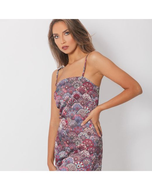 Maison Bogomil Purple Dress With A Square Neckline