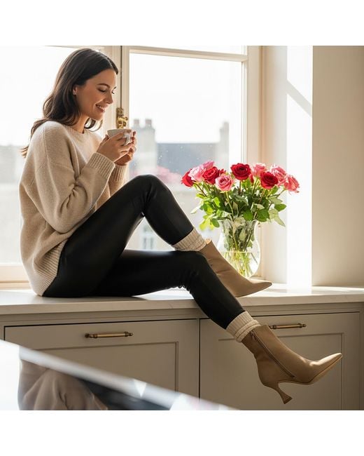 Beautiisoles by Robyn Shreiber Made in Italy Natural Neutrals Soraya Bootie