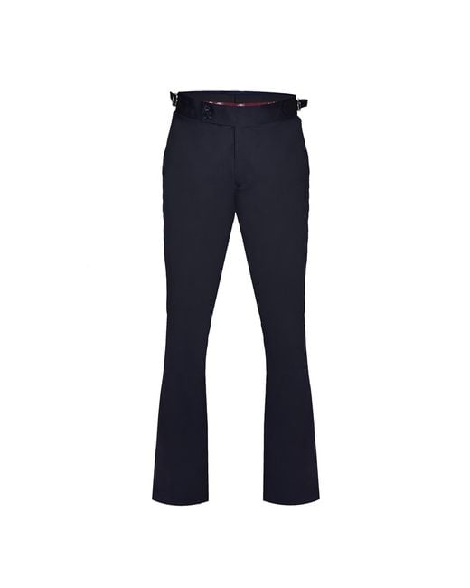 DAVID WEJ Blue Paco Gurkha Chinos Trouser for men