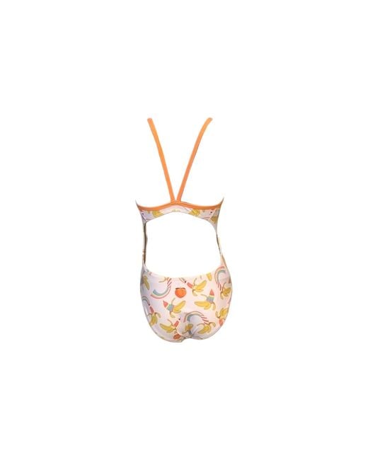 Julia Clancey Metallic Feeling Peachy Peach Swim Suit